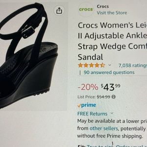 Ladies Leigh 2 crossstrsp ankle wedge black croc